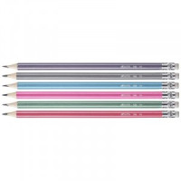 Карандаш чернографитный Attache Silk HB заточ.,с ласт. 391145