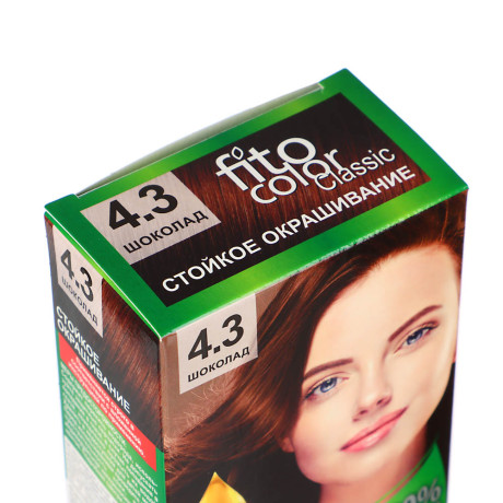 Краска для волос FITO COLOR Classic, 115 мл, тон 4.3 шоколад