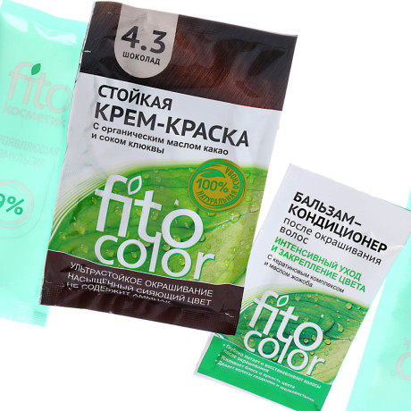 Краска для волос FITO COLOR Classic, 115 мл, тон 4.3 шоколад