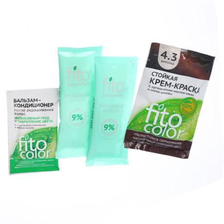Краска для волос FITO COLOR Classic, 115 мл, тон 4.3 шоколад