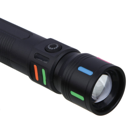 ЕРМАК Фонарь рабочий, LED,3 режима, 1200мАч, фокусировка,металл,пластик, 143х33 мм, Туре-С