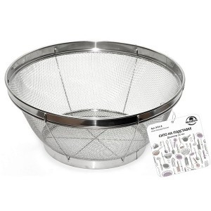 Сито-дуршлаг на подставке d=22см, нерж сталь (кратность 2!!!) 11-8 Мультидом 893329