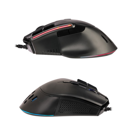 BY Игровая мышь проводная Bazooka 12400dpi,9D,PAW3327,RGB,220см