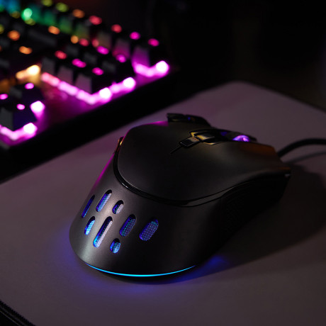 BY Игровая мышь проводная Bazooka 12400dpi,9D,PAW3327,RGB,220см