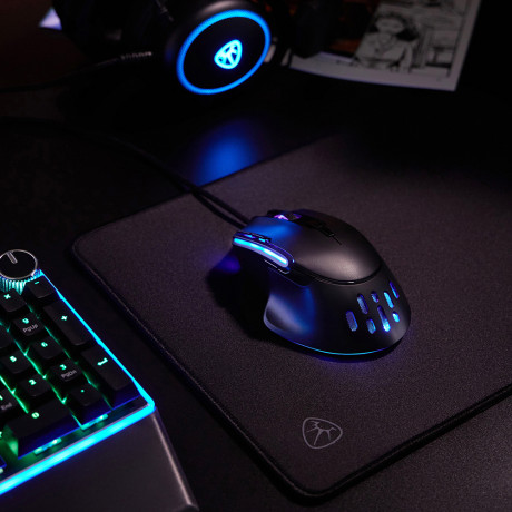 BY Игровая мышь проводная Bazooka 12400dpi,9D,PAW3327,RGB,220см