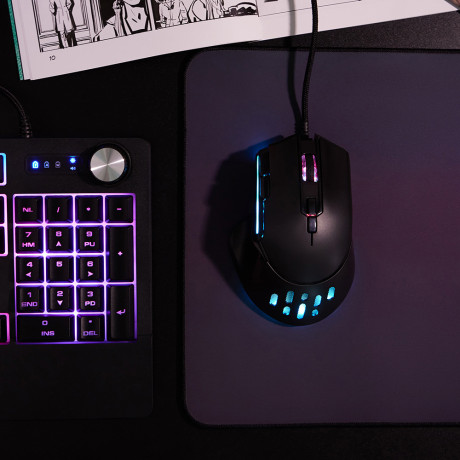 BY Игровая мышь проводная Bazooka 12400dpi,9D,PAW3327,RGB,220см