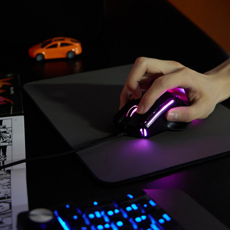 BY Игровая мышь проводная Bazooka 12400dpi,9D,PAW3327,RGB,220см