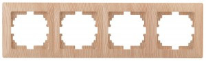 ЭРА Intro Solo Рамка на 4 поста, СУ, сосна 4-504-11, 5843