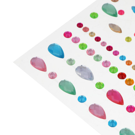 ЮНИLOOK Набор стразы для лица, самоклеящиеся