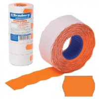 Этикетка PRIX 25*16мм BRAUBERG волна,оранж, КОМПЛЕКТ 5 рул. по 800шт, (этикет-пистолет 290342)123582