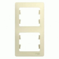 Systeme Electric GLOSSA рамка СУ 2 мест. беж. (вертик.) GSL000206 (30!)
