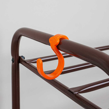 Подставка д/обуви Альфа22 коричневый (2-хпол.60с медн. ПДОа22К) 615*380*300 х1