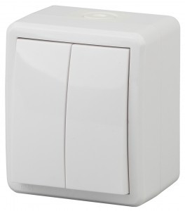 ЭРА Эксперт выкл. ОУ 2 кл. 10A бел. IP54 11-1404-01 (1/16/160)