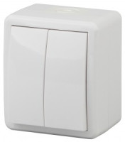 ЭРА Эксперт выкл. ОУ 2 кл. 10A бел. IP54 11-1404-01 (1/16/160)