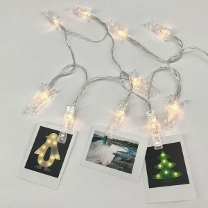 Гирлянда светод. "Прищепки", SE-CLIPS-315WW, 3*АА, 3м, 15LED,теплый белый