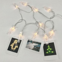 Гирлянда светод. "Прищепки", SE-CLIPS-315WW, 3*АА, 3м, 15LED,теплый белый