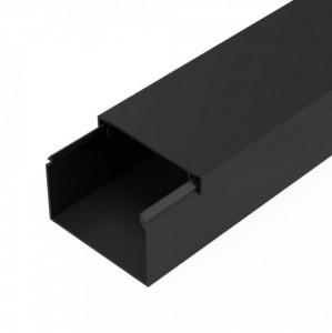 Промрукав Кабель-канал черный 2-й замок в п/э 60х40 мм (18 м/уп) цена за 1м PR03.0217