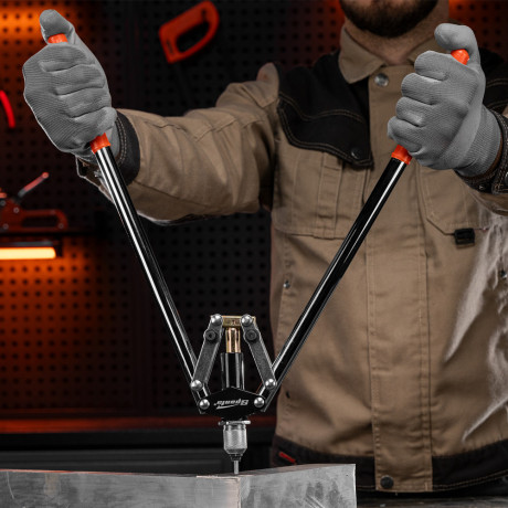 Заклепочник, 450 мм, двуручный, усиленный, заклепки 3.2-4.0-4.8 мм Sparta