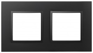 ЭРА Elegance Classic рамка пластик СУ 2 мест., антрацит 14-5012-05  60580