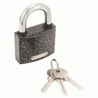 Замок навес Апекс PD-01-63 чугун, Ш63*В94мм, дуж d=10,5мм автомат, 3анг кл,защ.кольца (30,6)