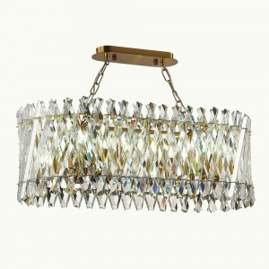 ST LUCE св-к подвесной  10x40W E14 800x350x290 Латунь/Прозр. IP20 SL1170.303.10