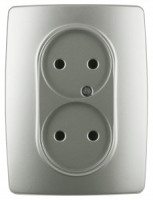 ЭРА 12 роз. СУ 2 мест. 16А перламутр, 12-2107-15, автоклеммы 0959