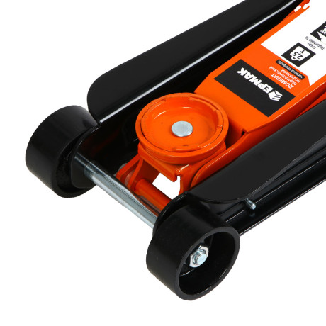 ЕРМАК Домкрат гидравлический подкатной, 2,5 т, h подъема 85 - 380 мм, в пласт.кейсе