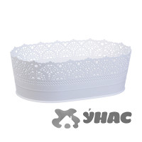 Сухарница АЖУР 22см Белый М1190 (12)