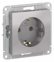 Systeme Electric AtlasDesign мех. роз. СУ 1 мест. алюм. (пл.осн., земля) ATN000343 (10!)