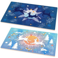 Доска разделочная &quot;Волшебный олень&quot;, 29*17см (кратность 6!!!), береза МТ2-142 Мультидом