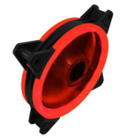 Вентилятор Gembird Molex подсветка 120x120x25, гидродин., 3pin/4pin провод 35см, красный