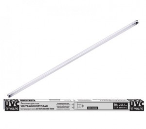 Volpe лампа у/ф бактерицидная T8 G13 30W 253.7нм 900x25 БЕЗ ОЗОНА EFL-T8-30/UVCB/G13/CU/V