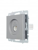 Lezard VESNA мех. роз. комп СУ 1 мест. платина (RJ45) (корп. ABS) 742-3588-139