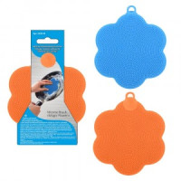 Щетка силиконовая &quot;Волшебный цветок&quot;, d=11см (кратность 6шт!!!), силикон VL58-15 Мультидом