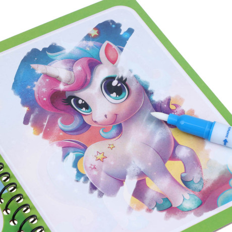 ХОББИХИТ Чудо-раскраска с водным фломастером, картон, пластик, 19х15см, 6 дизайнов