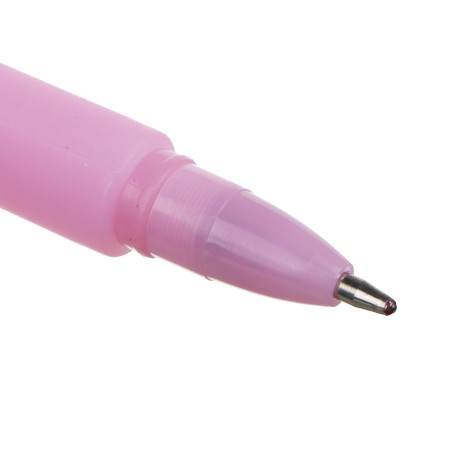 Ручка шариковая синяя, с наконечником в форме бабочки, гибкий корпус, 4 дизайна, шоу-бокс