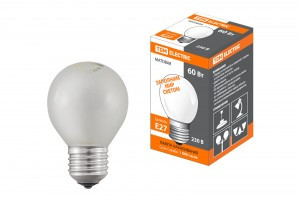 TDM лампа шар E27 60W матовый (100!) SQ0332-0008