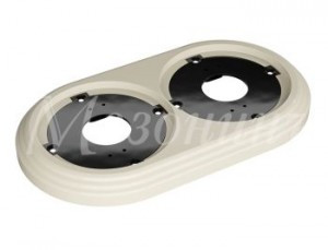 МЕЗОНИНЪ РЕТРО УСАДЬБА Рамка 2-местная ABS-пластик СЛОН. КОСТЬ,  GE30702-02