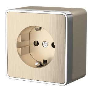 Werkel роз. ОУ 1 мест. 16A земля Gallant (шампань рифленый) W5071010 a051038