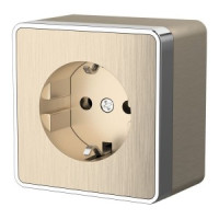 Werkel роз. ОУ 1 мест. 16A земля Gallant (шампань рифленый) W5071010 a051038