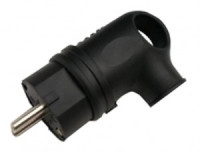 ASD/InHome Вилка угловая земля каучук 16А IP44 черная 9220 0229