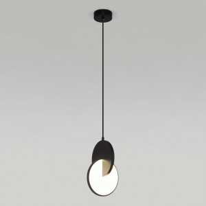 Eurosvet св-к подвесной  LED 503 лм 180х180х1290 металл черный/белый Lang 50225/1 LED a057338