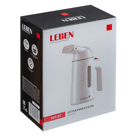 LEBEN Отпариватель ручной, 930Вт, 17гр/мин, объем 160мл