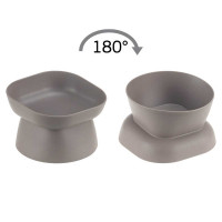 Миска для животных КВАДРО 0,2 л французcкий серый М1807 х12