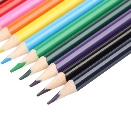 ClipStudio Карандаши 12 цветов "Альфа" 3-гранные заточ., дерево, 2М, улучш.прокрас, к/к, ПРЕМИУМ