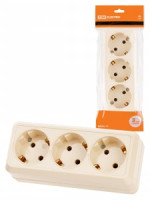 TDM Ладога роз. ОУ 3 мест. 16А сл. кость (земля) (6!) SQ1801-0226