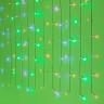 СНОУ БУМ Гирлянда эл. бахрома, 96LED, 3x0,7м, мультицвет, 8 реж, ПВХ прозр., коннектор, 220В