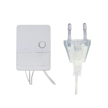 СНОУ БУМ Гирлянда эл. бахрома, 96LED, 3x0,7м, мультицвет, 8 реж, ПВХ прозр., коннектор, 220В