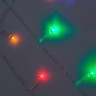 СНОУ БУМ Гирлянда эл. бахрома, 96LED, 3x0,7м, мультицвет, 8 реж, ПВХ прозр., коннектор, 220В