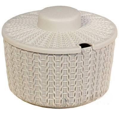 Сахарница ВЯЗАНИЕ 0,45л. белый ротанг М1197 (20)